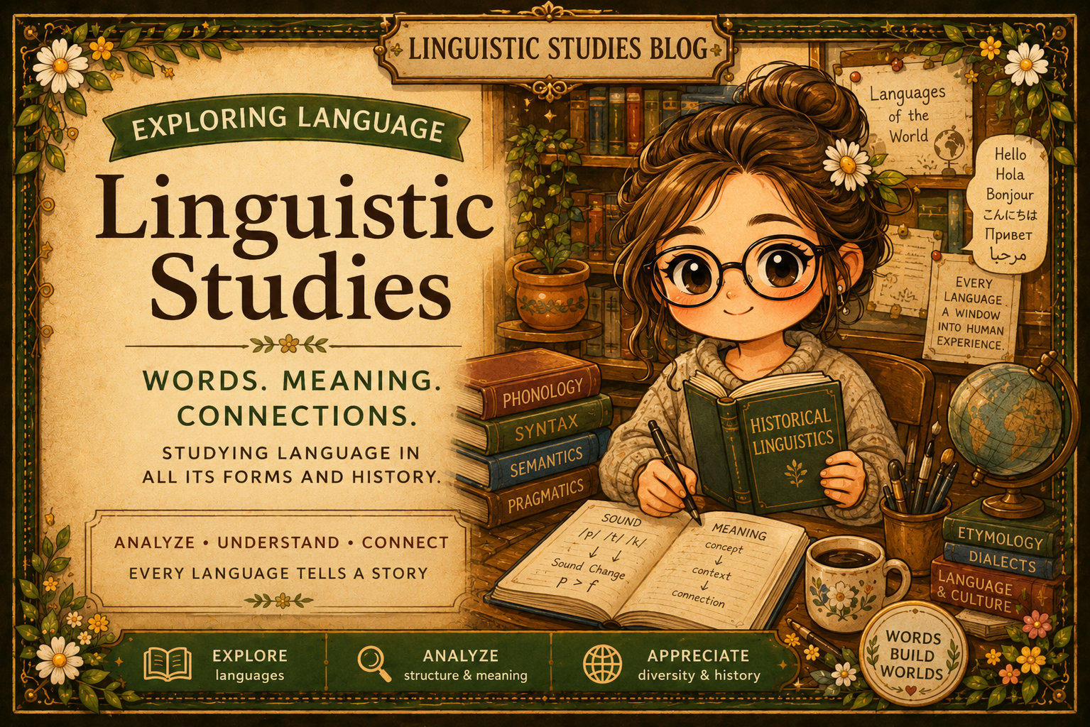 Hobby: Diachronic linguistics
